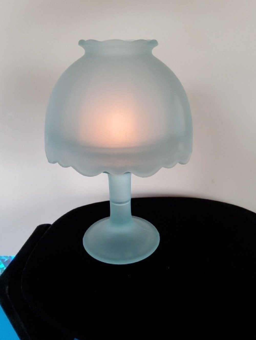 Vintage Made In Taiwan Light Blue Fairy Lamp. - Picture 7 of 8